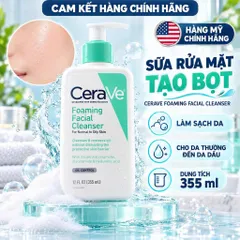 [Chính Hãng] Sữa Rửa Mặt CeraVe Foaming Facial Cleanser Bản Mỹ 355ml - 473ml BẢN MỸ USA