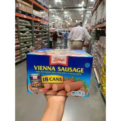 [CHÍNH HÃNG MỸ] Xúc Xích Hộp Libby's Vienna Sausage Nội Địa Mỹ (Lon Lẻ 130g / Thùng 18 Lon Tiết Kiệm)