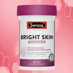 Viên uống Swisse Beauty Bright Skin Booster |60/120 viên| Làm sáng da/Nuôi dưỡng & Cải thiện chất lượng làn da từ sâu bên trong [S/P Chuẩn Úc không tem]