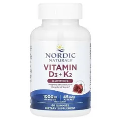 Thực Phẩm Bổ Sung Vitamin D3 K2 Nordic Naturals Pomegranate 60 Viên Gummies