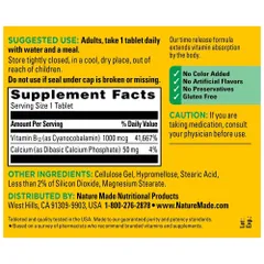 Nature Made Vitamin B12 Time Release 1000mcg – 160 viên