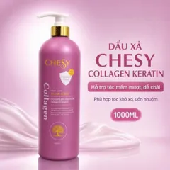 💗 DẦU XẢ CHESY COLLAGEN KERATIN 1000ML – TÓC MỀM MƯỢT, DỄ CHẢI