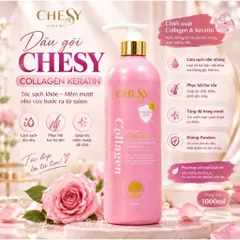 🩷 DẦU GỘI CHESY COLLAGEN KERATIN 1000ML – CHO TÓC KHÔ XƠ, UỐN NHUỘM