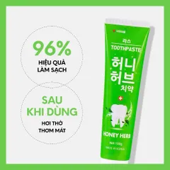 [ Chính Hãng ] Kem đánh răng thảo dược trắng răng Lath Beauty Hàn Quốc Honey Herb 150g giảm viêm răng
