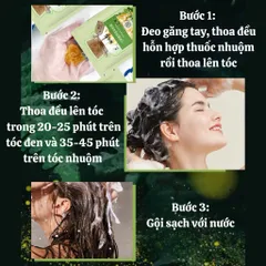 [ Chính hãng ] Dầu gội phủ bạc nhuộm tóc Goperfect thảo dược 25ml