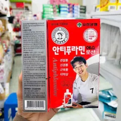 Dầu nóng xoa bóp hàn quốc, xoa bóp massage màu đỏ antiphlamine 100ml 837444