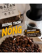 1KG Cà Phê Nguyên Chất Robusta Rang Mộc Tây Nguyên – BAZAN COFFEE – Đậm Vị, Thơm Đặc Trưng