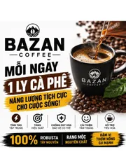 1KG Cà Phê Nguyên Chất Robusta Rang Mộc Tây Nguyên – BAZAN COFFEE – Đậm Vị, Thơm Đặc Trưng