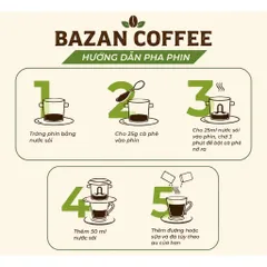 1kg Cà Phê Rang Xay Nguyên Chất - Gu Mạnh, Đậm Vị Tây Nguyên, Pha Phin, Pha Máy, Cà Phê Hạt, Bột, BAZAN COFFEE 47