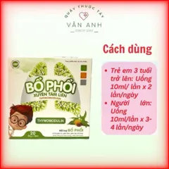  Bổ phổi Xuyên Tâm Liên - Hỗ trợ bổ phổi, giảm ho, giảm đờm, giảm đau rát họng (Hộp 20 ống)