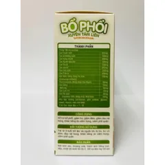  Bổ phổi Xuyên Tâm Liên - Hỗ trợ bổ phổi, giảm ho, giảm đờm, giảm đau rát họng (Hộp 20 ống)
