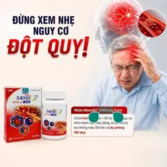 Midu MenaQ7 360mcg Care - Hỗ trợ giảm mỡ máu, giảm nguy cơ hình thành cục máu đông, Lọ 60 viên