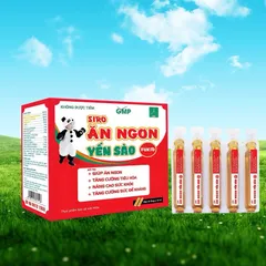 Siro ăn ngon yến sào Fukid lisse,(hộp 20 ống), Ăn ngon, kích thích tiêu hoá, tăng miễn dịch cho trẻ.