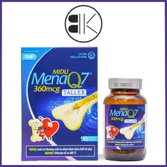 MIDU MENAQ7 360mcg – Giúp Phát Triển Chiều Cao Cho Trẻ Dậy Thì, Hộp 90 Viên