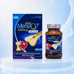 MIDU MENAQ7 360mcg – Giúp Phát Triển Chiều Cao Cho Trẻ Dậy Thì, Hộp 90 Viên