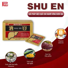 SHU EN - Viên uống Giải rượu, thải độc và tăng cường chức năng gan Nhật Bản, Hộp 30 gói