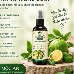 Xịt dưỡng tóc Tinh Dầu Bưởi Mộc An 100ml – Dưỡng Tóc, Hỗ Trợ Giảm Rụng, Kích Thích Mọc Tóc