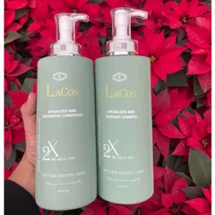 Dầu Gội Dầu Xả LaCos 800ml – Bộ Đôi Chăm Sóc Tóc Chuyên Sâu – Phục Hồi Tóc Hư Tổn, Mềm Mượt Óng Ả