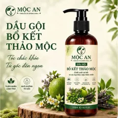 Dầu gội bồ kết thảo mộc thiên nhiên Mộc An 500ml giảm rụng tóc, kích mọc tóc, sạch gàu, chính hãng