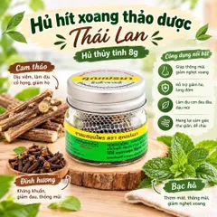 (Hủ thủy tinh) Hủ hít xoang thảo dược thông mũi viêm xoang Khun Prema Thái Lan 8g