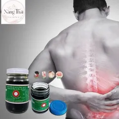 Dầu cù là đen mặt trời đỏ siêu nóng xoa bóp Vasan Thái Lan 60g giảm đau nhức mỏi vay gáy, đau lưng