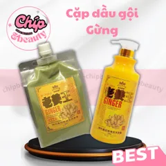 Dầu gội gừng 1000g ngăn rụng tóc giảm gầu lưu thông khí huyết cải thiện đau đầu mất ngủ