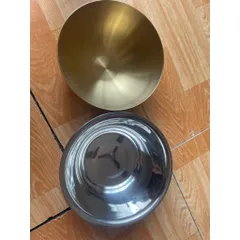 Bát Mạ Vàng, bát rửa mặt, bát đựng nước chuyên dùng cho spa size 20cm - 22cm hàng đẹp