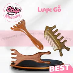 Lược Gỗ nâng cơ mặt Lược Massage Kinh Tuyến Năm móng Lược Dụng cụ Cạo Mũi Lược cào dài tay Trị liệu