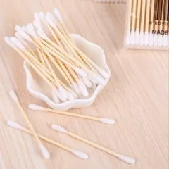Combo 5 gói. Gói 100 Tăm bông gỗ y tế vệ sinh tai. Bông ngoáy tai hàng loại 1 chất lượng cao