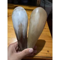 Dụng cụ Day Ấn huyệt sừng ống tròn LƯỢC TÂM massage cạo gió nguyên khối giúp giãn gân cốt toàn thân 837846
