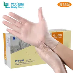 Găng tay trong suốt co giãn, dai, chế biến thực phẩm, dùng trong Massage Body 837859