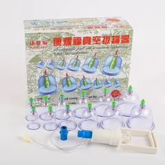 Bộ Giác Hơi cao cấp không dùng lửa, giác hơi chân không, dùng cho gia đình. Giác hơi 12, 24, 32 cốc