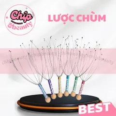 Cây Lược Chùm Massage Đầu, Thư Giãn, Ngủ Ngon Sâu Giấc, Tuần Hoàn Máu, Giảm Đau Đầu Thoải Mái Đầu