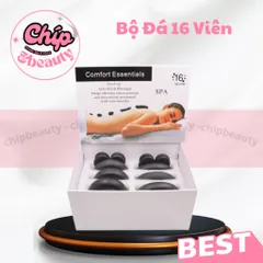 Bộ đá nóng massage 16 viên dùng cho spa, Đá nóng massage body cho spa hàng đẹp