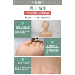 Đầu canh học massage cổ vai gáy (Có điểm bấm huyệt). Canh Lưng Silicon Hàng Loại 1