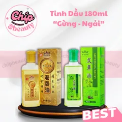 Tinh dầu gừng-Tinh dầu ngải chai 180ml. Tinh Dầu Massage Cơ Thể Làm Giảm Đau Mỏi