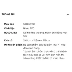 [QUÀ TẶNG KHÔNG BÁN] Túi Đựng Đồ Makeup Sunnies Face Weekend Jelly Bag Coconut