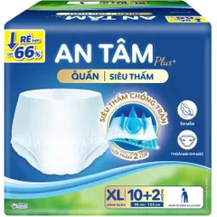 [UNICHARM] TÃ BỈM QUẦN NGƯỜI GIÀ AN TÂM size  M12/L12/XL12 siêu tiết kiệm cho người hạn chế đi lại