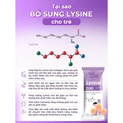 Kẹo mút bổ sung Lysine Hữu Cơ - Happy vitamin - Hỗ trợ giúp hấp thu Canxi tốt hơn