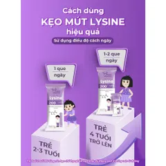 Kẹo mút bổ sung Lysine Hữu Cơ - Happy vitamin - Hỗ trợ giúp hấp thu Canxi tốt hơn