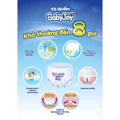 (Bobby Unicharm) Tã Bỉm Quần Baby Joy mẫu mới Đủ Size M50/L50/XL50/XXL50 mềm mịn,khô thoáng
