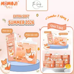 (Combo3 tặng1)Tã quần/Dán Momoji Extra, thoáng khí,thoát ẩm tốt giúp da bé sơ sinh luôn khô thoáng(ko đổi quà tích điểm)