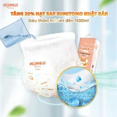 [XẢ MÃ] Tã quần/Dán Momoji Extra Plus , thoáng khí, thoát ẩm tốt giúp da bé sơ sinh khô thoáng dài lâu