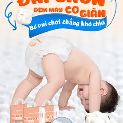 [XẢ MÃ] Tã quần/Dán Momoji Extra Plus , thoáng khí, thoát ẩm tốt giúp da bé sơ sinh khô thoáng dài lâu