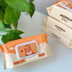 Khăn Giấy Ướt Momoji Không Cồn, Không Parabens, Mềm Mịn, An Toàn Với Mẹ và bé