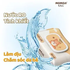 Khăn Giấy Ướt Momoji Không Cồn, Không Parabens, Mềm Mịn, An Toàn Với Mẹ và bé
