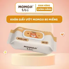 Khăn Giấy Ướt Momoji Không Cồn, Không Parabens, Mềm Mịn, An Toàn Với Mẹ và bé