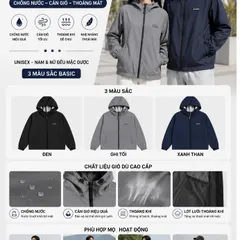 [Mẫu hot]Áo Khoác Gió Dù 2 Mặt Nam Nữ Cao Cấp [CHỐNG NƯỚC - CẢN GIÓ] Lót Lưới Thoáng Khí Unisex Form Rộng Mặc 4 Mùa 🔥