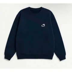 Áo Sweater  Nam Nữ thêu chữ chất liệu nỉ hai da from rộng oversize thiết kế trẻ trung năng động.