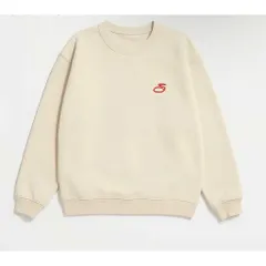 Áo Sweater  Nam Nữ thêu chữ chất liệu nỉ hai da from rộng oversize thiết kế trẻ trung năng động.